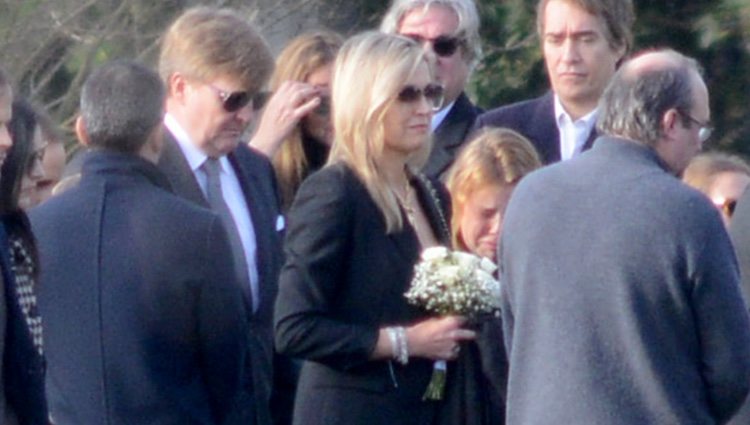 Los reyes Máxima y Guillermo Alejandro de Holanda, en el funeral de Inés Zorreguieta