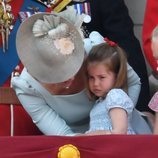 La Princesa Carlota de Cambridge enfadada en el Trooping The Colour 2018