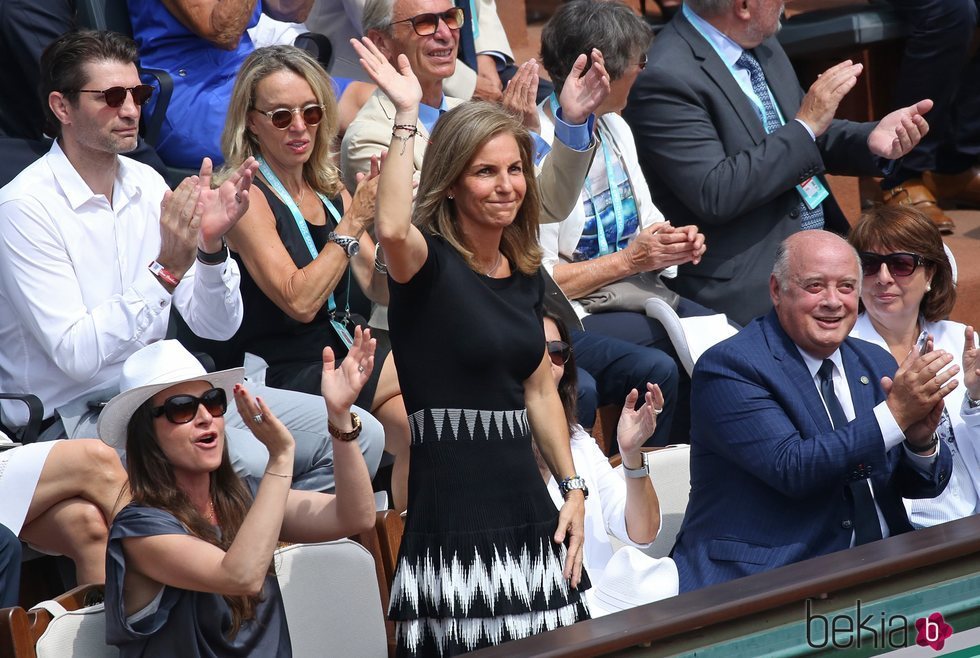 Arantxa Sánchez Vicario en la final femenina de Roland Garros 2018