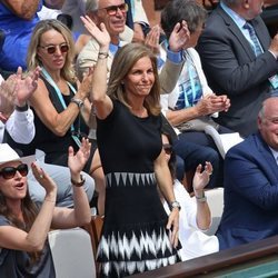 Arantxa Sánchez Vicario en la final femenina de Roland Garros 2018