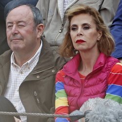 Agatha Ruiz de la Prada y El Chatarrarero disfrutando de la Corrida de la Prensa 2018