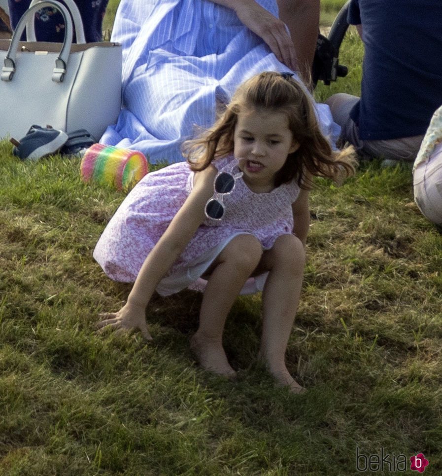 La Princesa Carlota en un torneo de polo