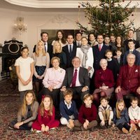 La Familia Real Danesa y la Familia Real Griega celebrando la Navidad