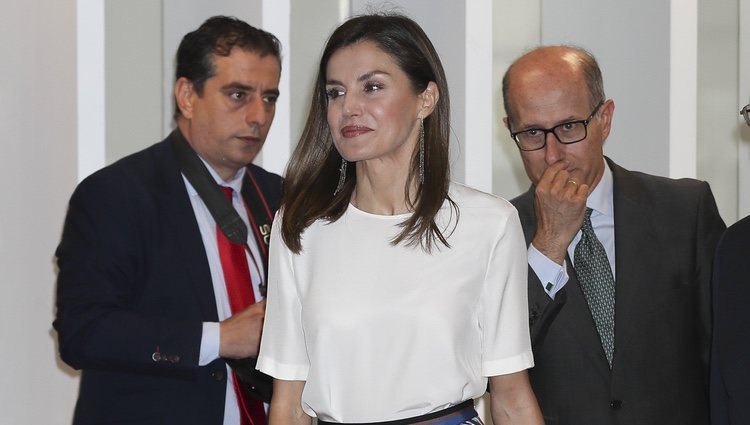 La Reina Letizia en un acto tras conocerse la sentencia del Supremo sobre Iñaki Urdangarin