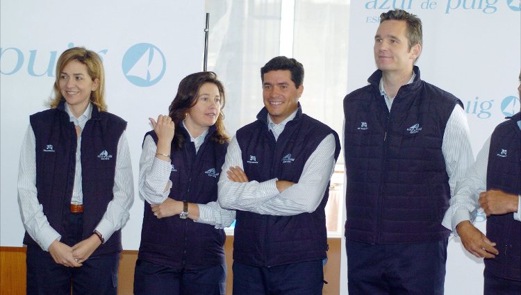 La Infanta Cristina e Iñaki Urdangarin con Alexia de Grecia y Carlos Morales