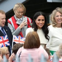 Meghan Markle  durante su visita a Cheshire