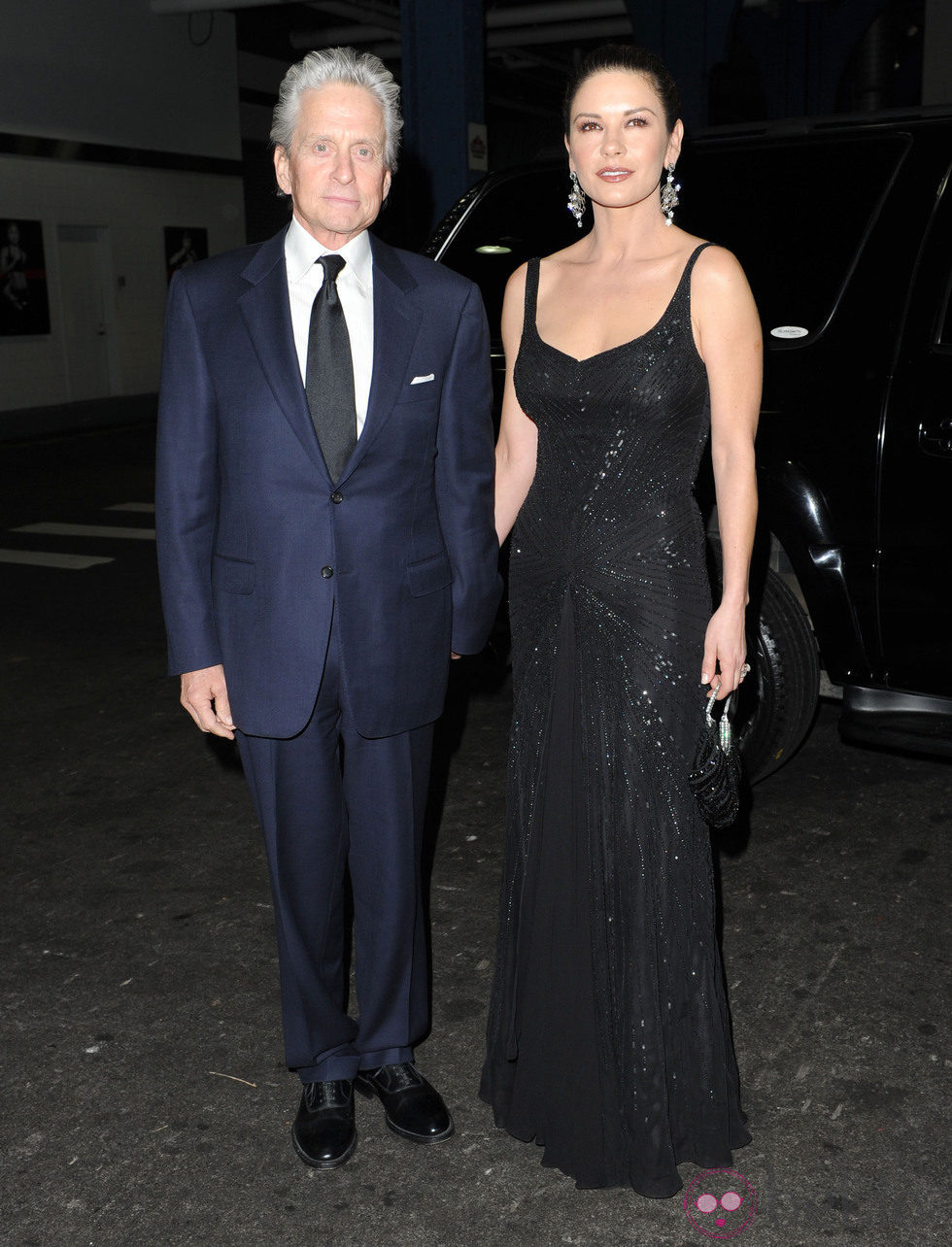 Michael Douglas y Catherine Zeta Jones en la gala 'Children at heart'