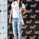 La candidata de Navarra posa en la presentación de MIss España 2011