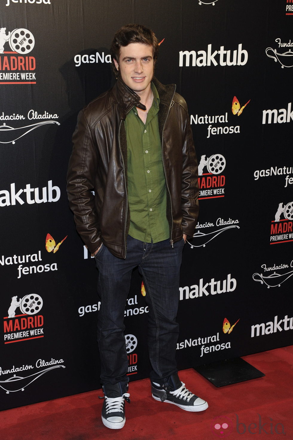 Raúl Mérida en el estreno de 'Maktub'