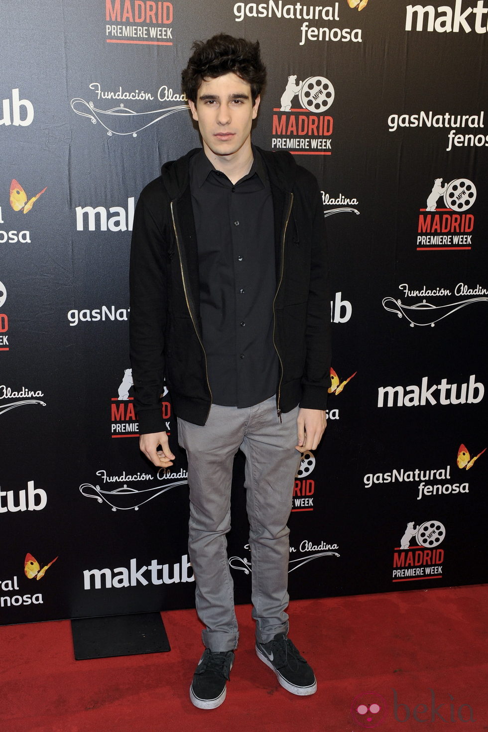 Javier Calvo en el estreno de 'Maktub'