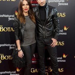 Nerea Garmendia y Jesús Olmedo en el estreno de 'El gato con botas' en Madrid