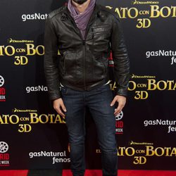 Félix Gómez en el estreno de 'El gato con botas' en Madrid