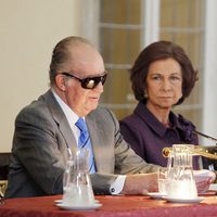 Los Reyes de España y Ángeles González Sinde en la entrega de las Medallas de Oro en las Bellas Artes 2010