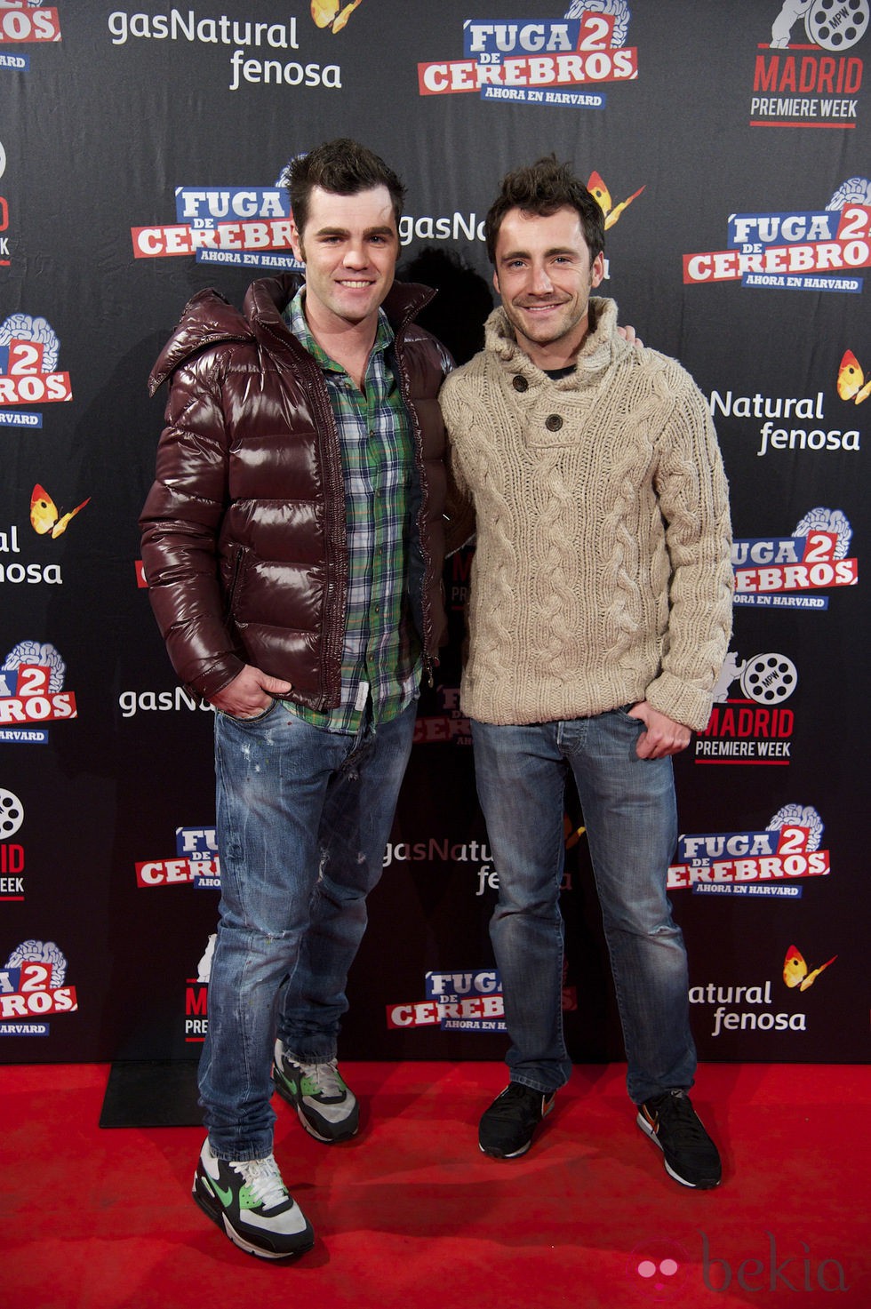 Fonsi Nieto y Pablo Nieto en el estreno de 'Fuga de cerebros 2' en la 'Madrid Premiere Week'