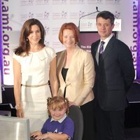 Federico y Mary de Dinamarca con la Primera Ministra de Australia