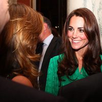 Catalina de Cambridge en la recepción a la prensa en Buckingham Palace