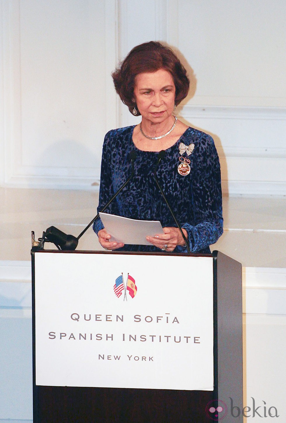 La Reina Sofía en la 2011 Gold Medal Gala en Nueva York