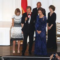 Anna Wintour, Mario Testino y la Reina Sofía en la 2011 Gold Medal Gala 