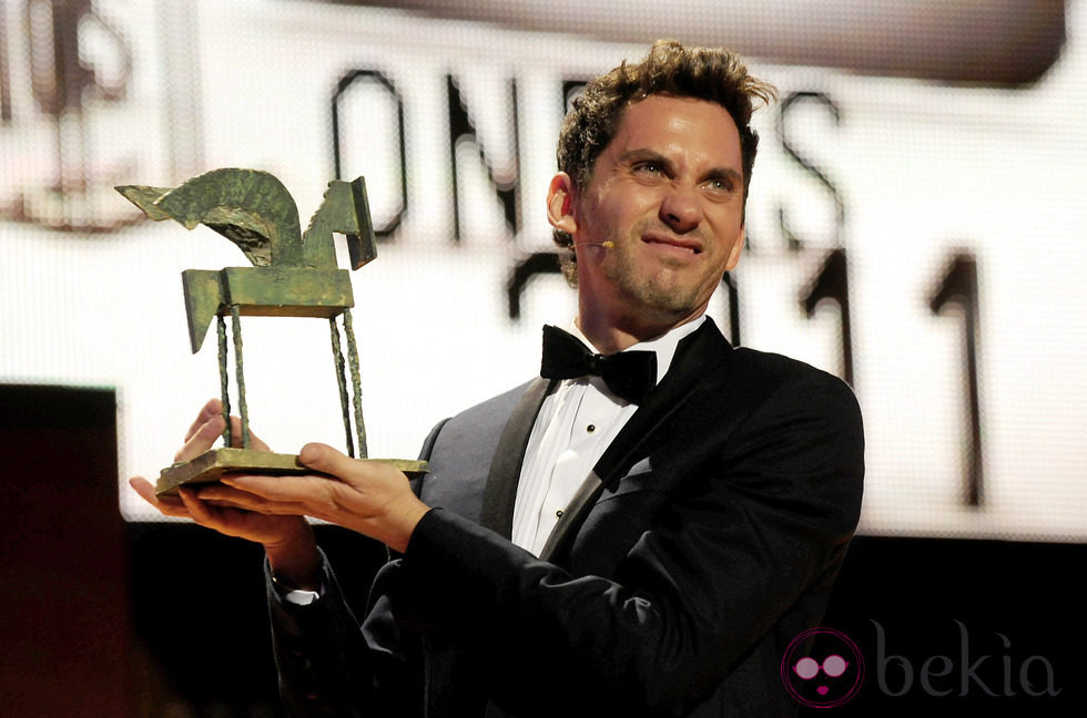 Paco León con su Premio Ondas 2011