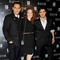 Ricard Sales, Silvia Marty y Bart Santana en la fiesta Harper's Bazaar de Barcelona