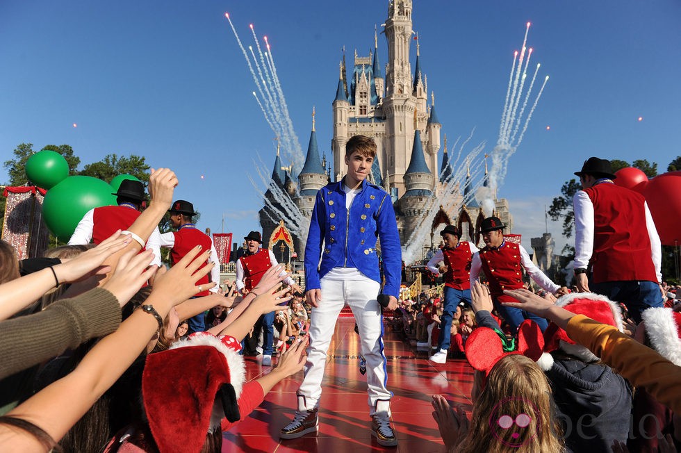 Justin Bieber actúa en Disney World Florida