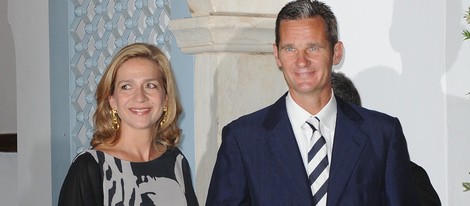 La Infanta Cristina con su marido Iñaki Urdangarín en una boda