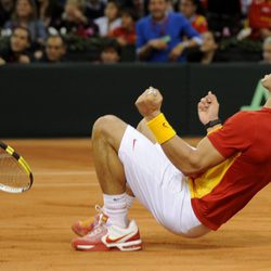 Victoria de Rafa Nadal en la Copa Davis