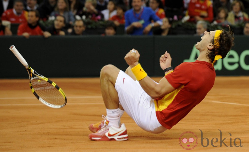 Victoria de Rafa Nadal en la Copa Davis