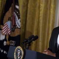 Barack Obama durante su discurso en la Gala Kennedy 2011