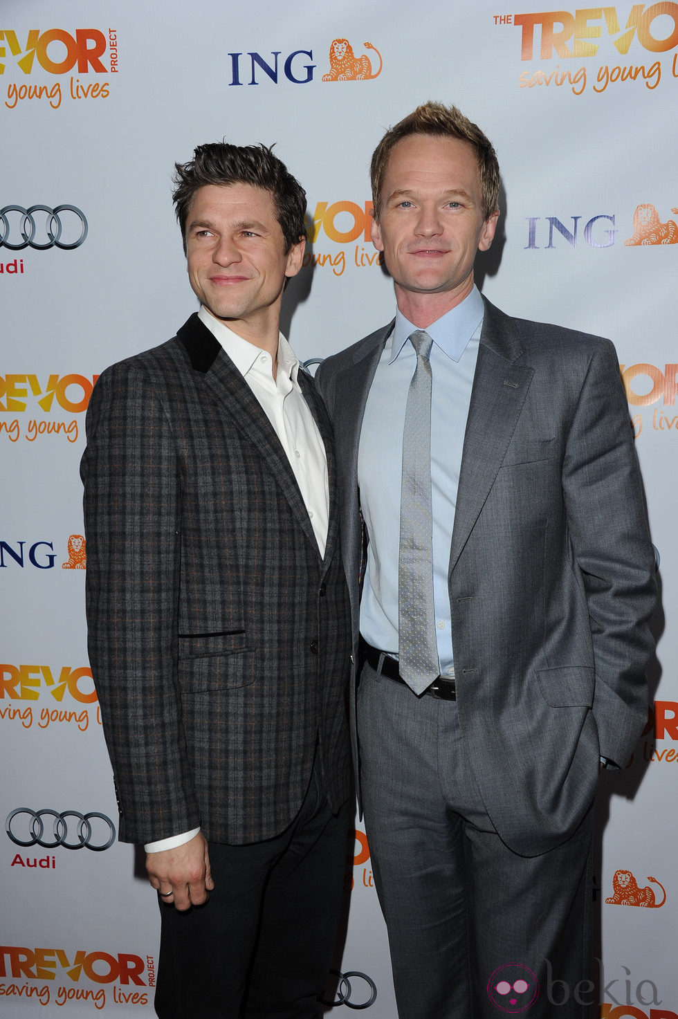 Neil Patrick Harris y su marido David Burtka en la Gala Trevor 2011