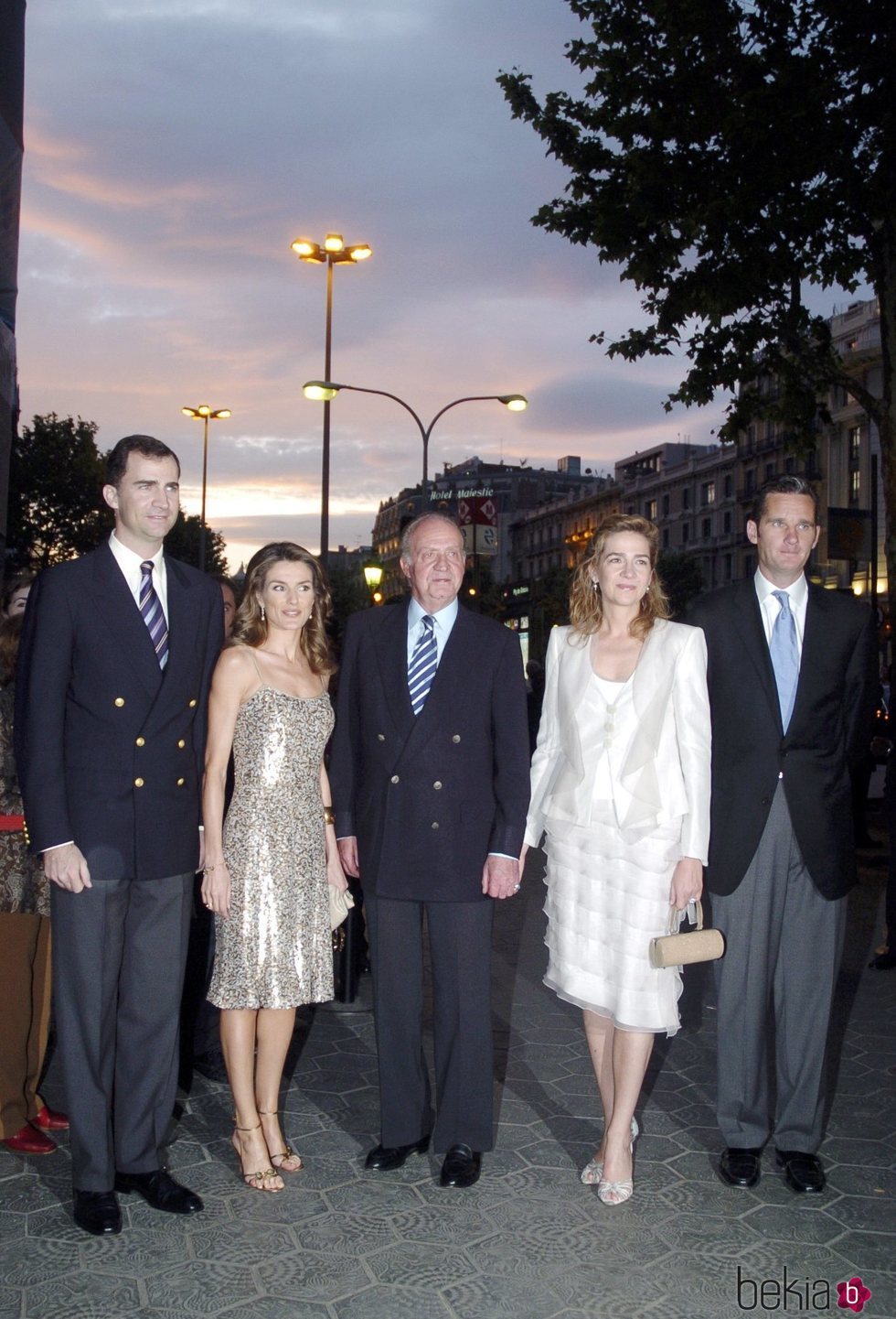 Los Reyes Felipe y Letizia, el Rey Juan Carlos, la Infanta Cristina e Iñaki Urdangarin en los Premios Laureus 2006