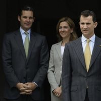 La Infanta Cristina e Iñaki Urdangarin con los Reyes Felipe y Letizia