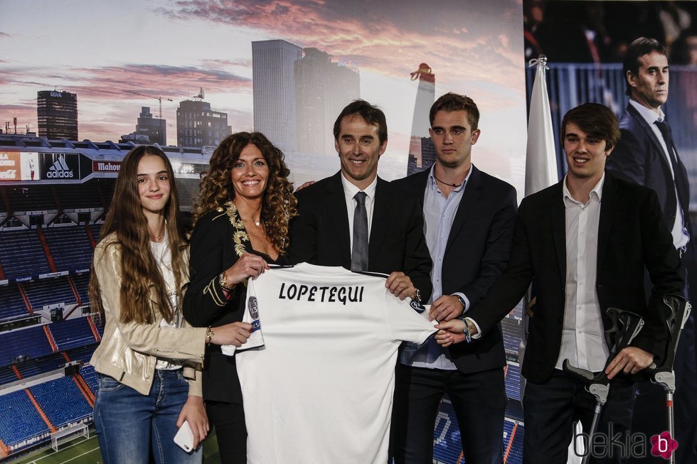 Julen Lopetegui en su presentación como entrenador del Real Madrid