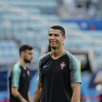 Cristiano Ronaldo en el último entrenamiento de Portugal antes de debutar en el Mundial de Rusia 2018