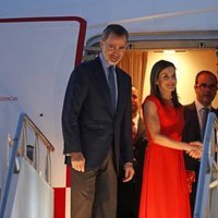 Los Reyes Felipe y Letizia a su llegada a Nueva Orleans