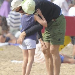 Iñaki Urdangarin, muy cariñoso con su hija Irene Urdangarin