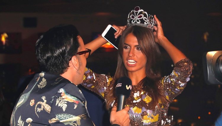 Sofía Suescun con una corona en la Fiesta Final de 'Supervivientes 2018'