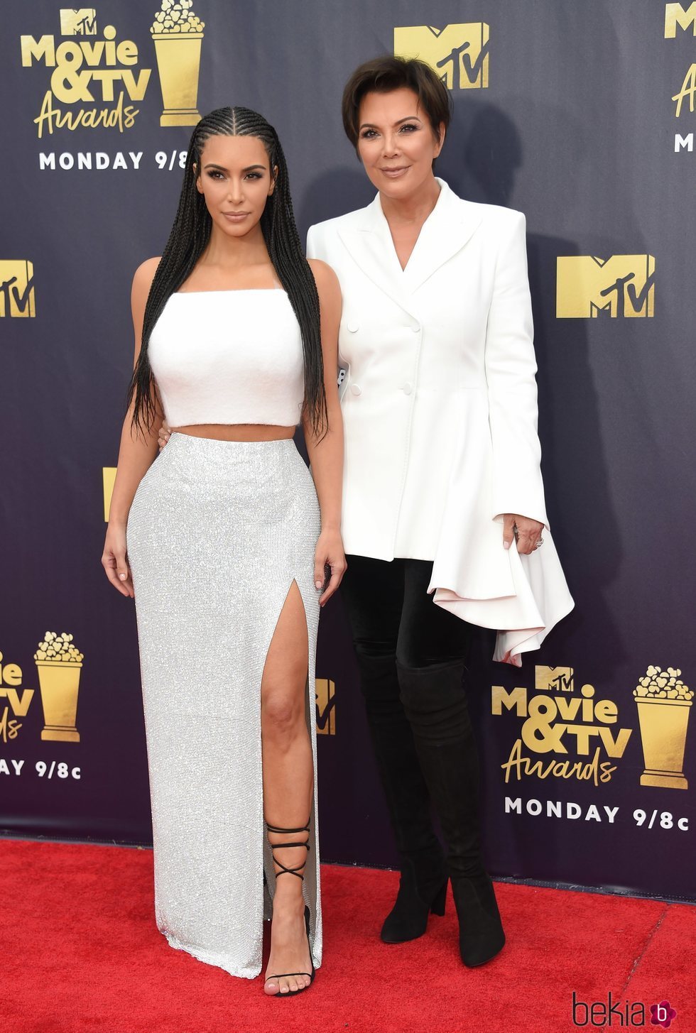 Kim Kardashian y Kris Jenner en los MTV Movie & TV Awards 2018