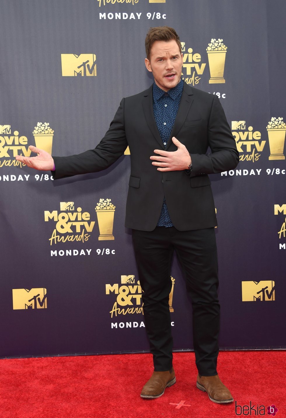 Chris Pratt en los MTV Movie & TV Awards 2018