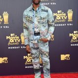 Chadwick Boseman en los premios MTV de cine y televisión de 2018