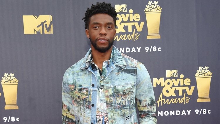 Chadwick Boseman en los premios MTV de cine y televisión de 2018