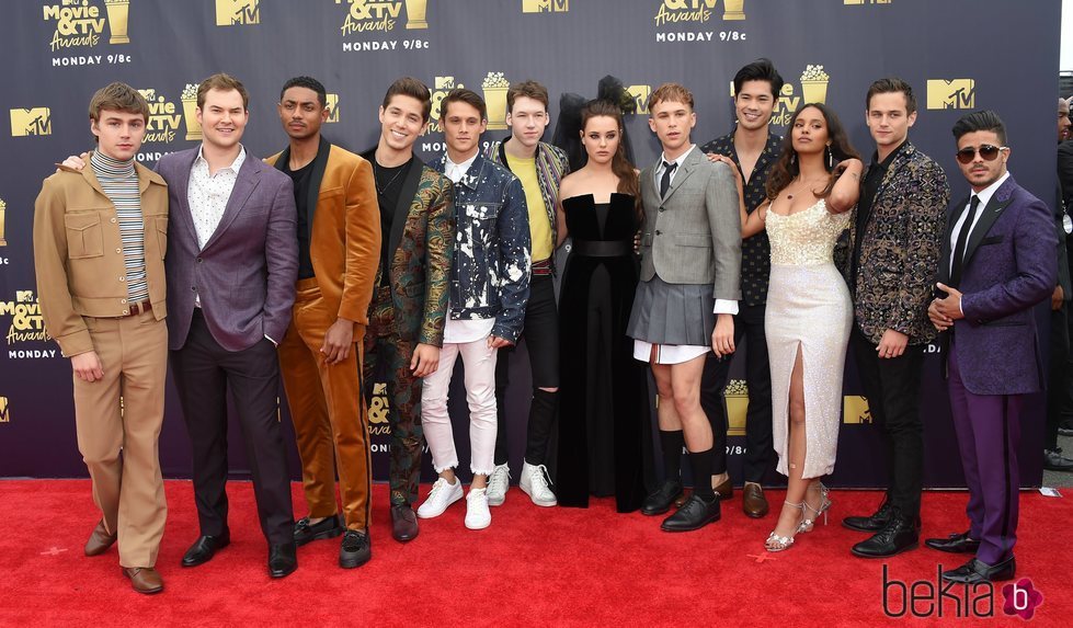 Elenco de 'Por trece razones' en los MTV Movie & TV Awards 2018