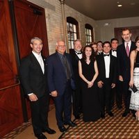 Los Reyes Felipe y Letizia con Josep Borrell en una cena de gala en San Antonio