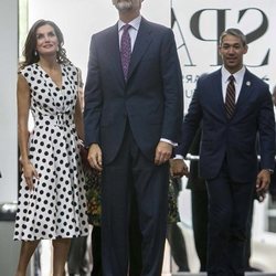 Los Reyes Felipe y Letizia en su visita al Museo de Arte de San Antonio