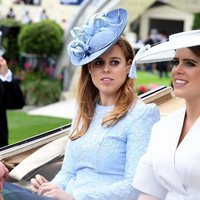 Las Princesas Eugenia y Beatriz de York llegando a Ascot 2018