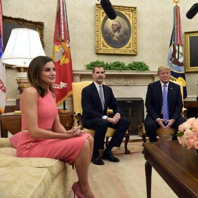 Los Reyes Felipe y Letizia durante su viaje oficial a Estados Unidos