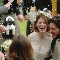 Kit Harington y Rose Leslie, muy sonrientes tras su boda