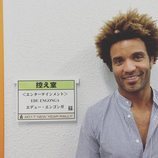 Edu del Prado con el cartel de su camerino en un show en Japón