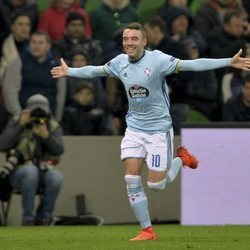 Iago Aspas celebrando un gol con el Celta de Vigo