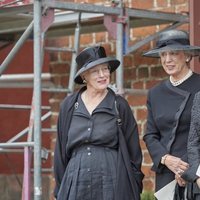 Margarita de Dnamarca, Benedicta de Dinamarca y Ana María de Grecia en el funeral de su prima Elisabeth de Dinamarca